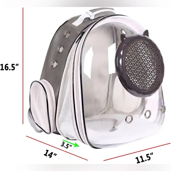 Expandable Cat / Small Pet (puppy) Carrier Backpack - Picture 2 of 8